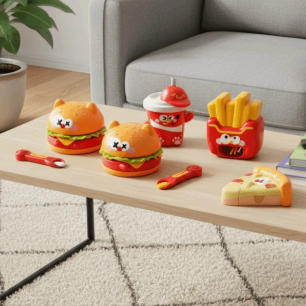 Dù các sản phẩm như COFORDOS Hamburg Pudding Set đã được thiết kế theo tiêu chuẩn an toàn, phụ huynh vẫn cần thực hiện một số biện pháp để đảm bảo môi trường chơi không gây rủi ro. (Ảnh 5) Dù các sản phẩm như COFORDOS Hamburg Pudding Set đã được thiết kế theo tiêu chuẩn an toàn, phụ huynh vẫn cần thực hiện một số biện pháp để đảm bảo môi trường chơi không gây rủi ro. (Ảnh 5)
