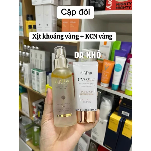 Nhìn vào bảng, bộ Set Xịt Khoáng D’Abla nổi bật ở mức giá hợp lý, dung tích lớn và chỉ số bảo vệ cao. (Ảnh 4)