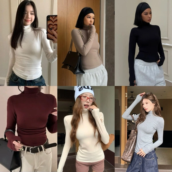 Áo giữ nhiệt cổ lọ dài tay phong cách Hàn Quốc: ấm áp đến mức bạn quên chi tiết bozip có thể gây bất ngờ. - Ảnh 1 Áo giữ nhiệt cổ lọ dài tay phong cách Hàn Quốc: ấm áp đến mức bạn quên chi tiết bozip có thể gây bất ngờ. - Ảnh 1