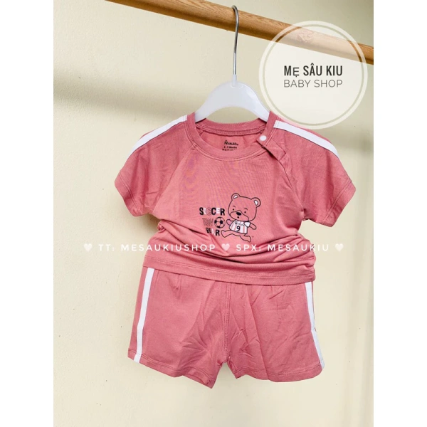 Một sản phẩm tiêu biểu đang nhận được sự quan tâm của phụ huynh là Bộ Avaler cộc tay sợi tre cao cấp cho bé trai bé gái. (Ảnh 5)