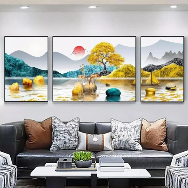 Chiếc tranh tráng gương hình hươu trong góc phòng: chi tiết ánh sáng phản chiếu mà ít người để ý đến - Ảnh 1 Chiếc tranh tráng gương hình hươu trong góc phòng: chi tiết ánh sáng phản chiếu mà ít người để ý đến - Ảnh 1