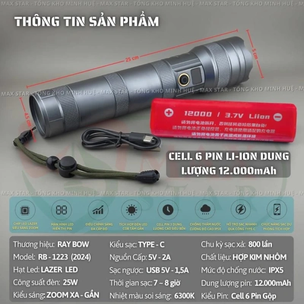 Đèn pin cầm tay thường được sử dụng trong các tình huống mà người dùng phải di chuyển nhiều – đi bộ đường dài, leo núi, hay thậm chí chỉ là di chuyển trong không gian kín. (Ảnh 2)