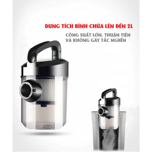 Máy hút bụi cầm tay hiện nay chủ yếu sử dụng pin Lithium‑Ion (Li‑Ion) hoặc Lithium‑Polymer (Li‑Po). (Ảnh 2) Máy hút bụi cầm tay hiện nay chủ yếu sử dụng pin Lithium‑Ion (Li‑Ion) hoặc Lithium‑Polymer (Li‑Po). (Ảnh 2)