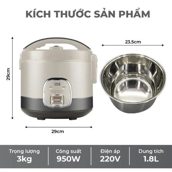 Thị trường hiện nay có nhiều thương hiệu cung cấp nồi cơm điện dung tích 1.8 L, mỗi mẫu đều có ưu và nhược điểm riêng. (Ảnh 3) Thị trường hiện nay có nhiều thương hiệu cung cấp nồi cơm điện dung tích 1.8 L, mỗi mẫu đều có ưu và nhược điểm riêng. (Ảnh 3)