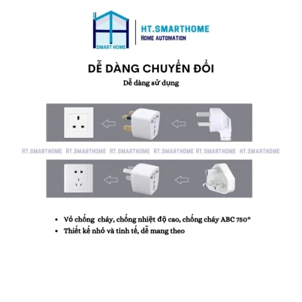 Trên thị trường hiện nay, có khá đa dạng các mẫu ổ cắm chuyển đổi, từ những sản phẩm rẻ tiền không có giấy chứng nhận cho đến các giải pháp cao cấp hơn, tích hợp tính năng bảo vệ quá tải hoặc rơle chống sét. (Ảnh 3) Trên thị trường hiện nay, có khá đa dạng các mẫu ổ cắm chuyển đổi, từ những sản phẩm rẻ tiền không có giấy chứng nhận cho đến các giải pháp cao cấp hơn, tích hợp tính năng bảo vệ quá tải hoặc rơle chống sét. (Ảnh 3)