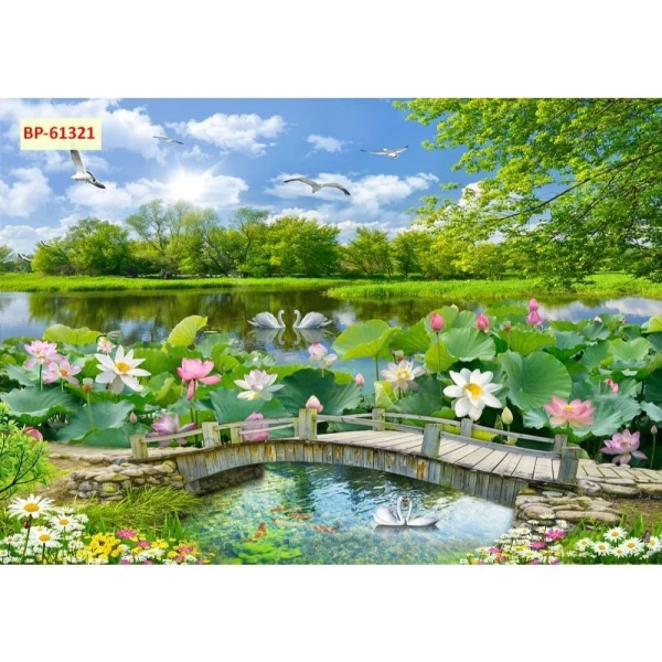 Những khoảnh khắc bất ngờ khi một bức tranh 5D biến góc phòng thành hồ sen yên tĩnh - Ảnh 4
