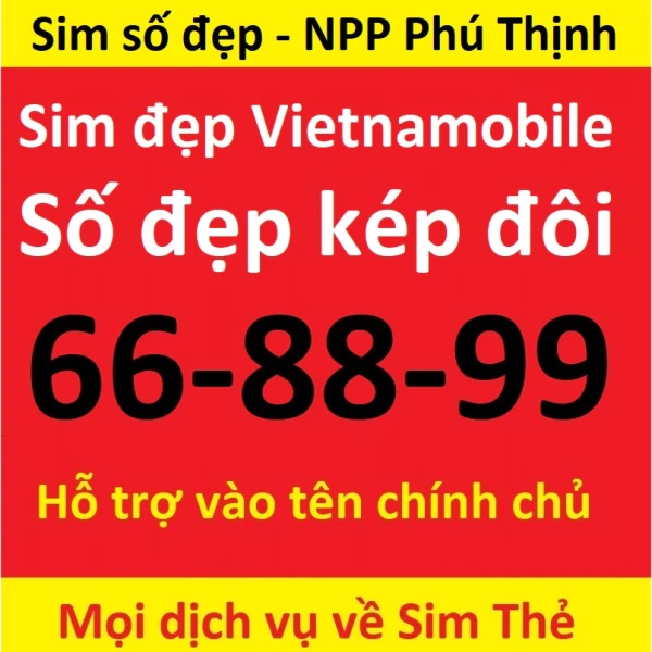 Ví dụ, nếu bạn đang quan tâm tới một sim đẹp đầu số 092 với dãy số “Lộc phát thần tài” như 66-88-99-68-79-86, một lựa chọn thực tế là Sim đẹp 092 Vietnamobile đầu số tự chọn, Lộc phát thần tài 66-88-99-68-79-86 (B141.1). (Ảnh 5)
