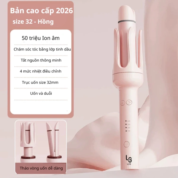 Máy uốn tóc tự động sử dụng công nghệ cảm biến nhiệt thông minh, tự động điều chỉnh nhiệt độ dựa trên độ dày và độ ẩm của tóc. (Ảnh 2)