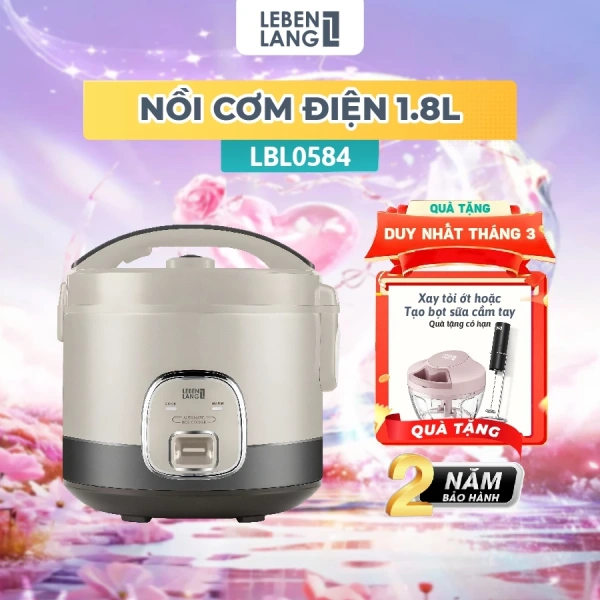 Giữ ấm tự động trên nồi cơm điện inox 1.8 L thường làm cơm nhão chỉ sau vài giờ