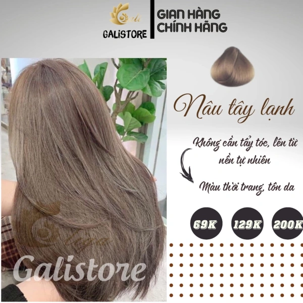 Màu tóc nâu lạnh không cần tẩy thường khiến tôi ngỡ ngàng khi độ bám màu giảm sau vài tuần.