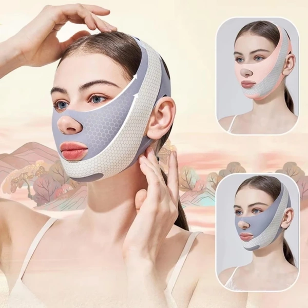 Sau tuần dùng mặt nạ đeo nâng cơ, chỉ nhờ kiên nhẫn mới cảm nhận được sự thay đổi đường V‑line nam nữ