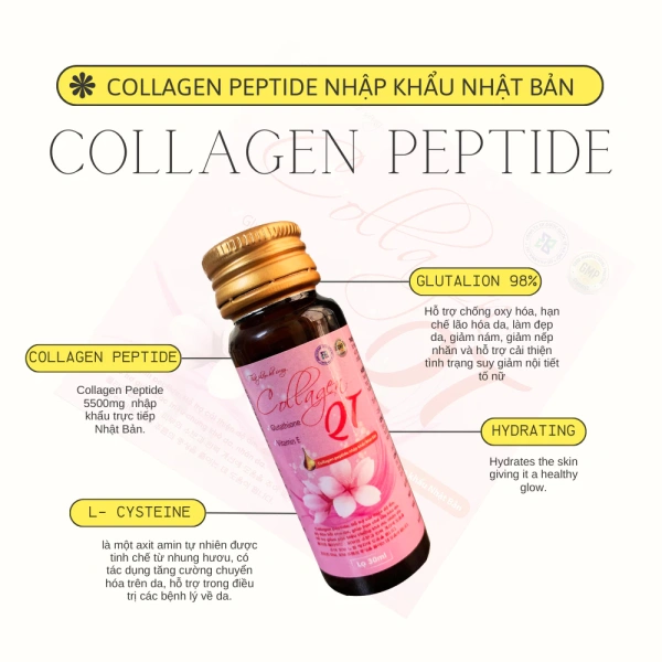 Uống collagen peptide Nhật Bản liên tục khiến da sáng hơn, nhưng cải thiện chậm hơn so với kỳ vọng.