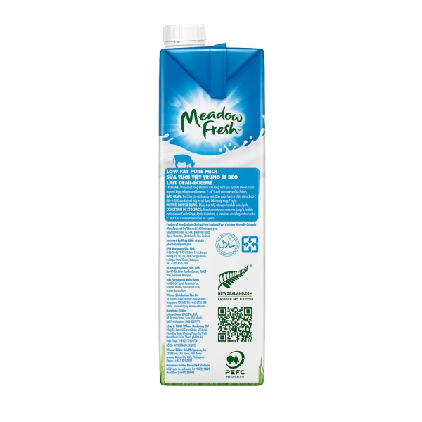 Thị trường hiện nay có nhiều thương hiệu sữa ít béo, trong đó Meadow Fresh nổi bật với chất lượng tiệt trùng và nguồn gốc sữa từ các trang trại địa phương. (Ảnh 5)