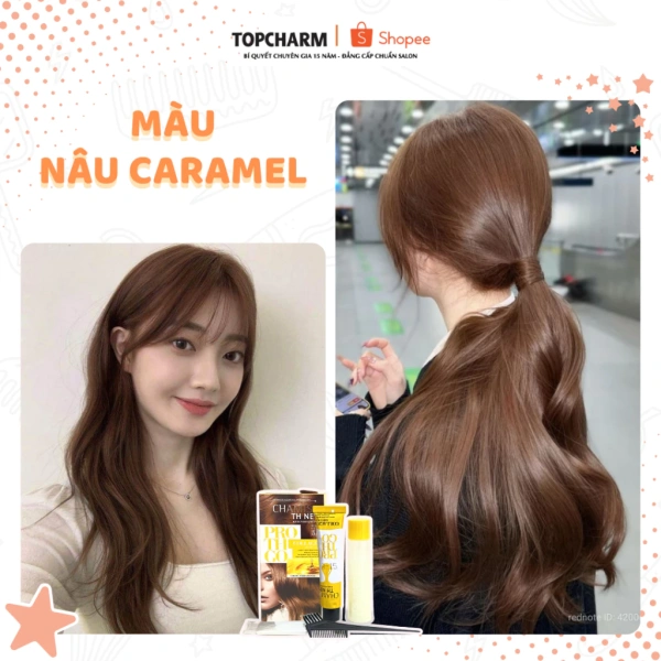 Thuốc nhuộm tóc NÂU CARAMEL TH PRO, không tẩy, là một trong những lựa chọn đang thu hút nhiều khách hàng vì mức giá hợp lý và gói kèm dụng cụ. (Ảnh 4) Thuốc nhuộm tóc NÂU CARAMEL TH PRO, không tẩy, là một trong những lựa chọn đang thu hút nhiều khách hàng vì mức giá hợp lý và gói kèm dụng cụ. (Ảnh 4)