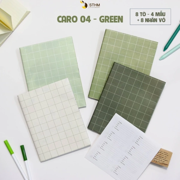 Họa tiết caro – hình lục bình truyền thống nhưng được cách điệu hiện đại – đã trở thành một xu hướng yêu thích trong đồ dùng học tập nhờ tính cân đối và khả năng hòa trộn tốt với nhiều màu nền khác nhau. (Ảnh 3)