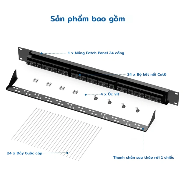 Dưới đây là bảng so sánh nhanh giữa các loại bảng phân phối mạng thường gặp trên thị trường, giúp bạn thấy rõ lợi thế của thiết kế tháo rời. (Ảnh 4) Dưới đây là bảng so sánh nhanh giữa các loại bảng phân phối mạng thường gặp trên thị trường, giúp bạn thấy rõ lợi thế của thiết kế tháo rời. (Ảnh 4)