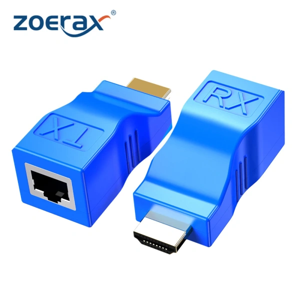 Trong một bộ chuyển đổi HDMI sang RJ45, quá trình truyền tải không còn dựa trên các dây dẫn đồng trục truyền tín hiệu analog như cáp HDMI thông thường. (Ảnh 2)