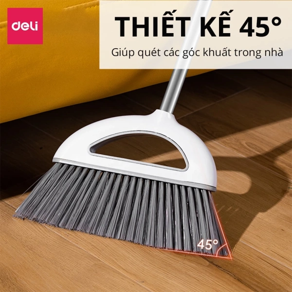 Những mẫu chổi hiện đại, như Bộ chổi quét nhà thông minh kèm hót rác Deli, áp dụng công nghệ răng lọc dài trên hót rác. (Ảnh 2) Những mẫu chổi hiện đại, như Bộ chổi quét nhà thông minh kèm hót rác Deli, áp dụng công nghệ răng lọc dài trên hót rác. (Ảnh 2)