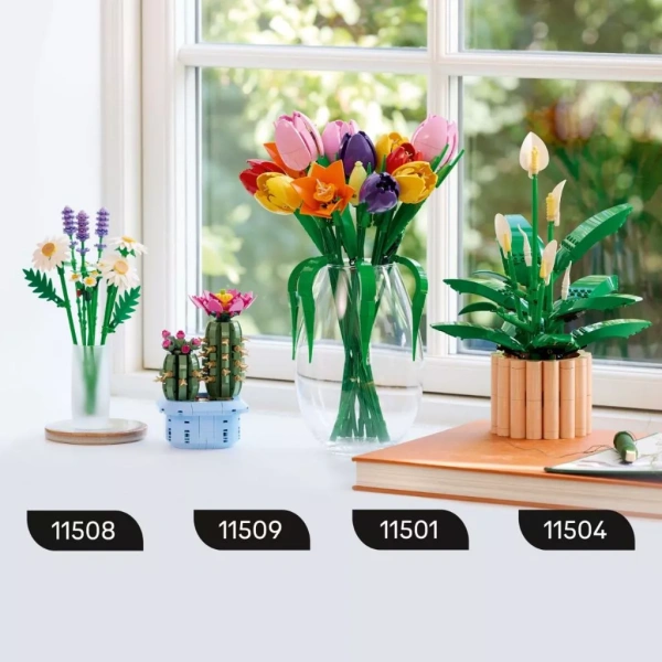 Thay vì cố gắng lắp toàn bộ cây hoa lan từ đầu đến cuối, hãy chia công việc thành các “lớp” – nền, thân, lá, hoa, phụ kiện. (Ảnh 3)