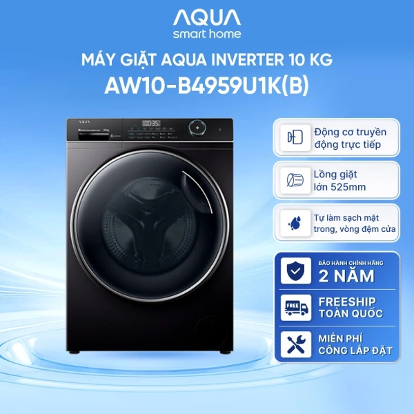 Inverter là công nghệ điều khiển tốc độ động cơ thông minh, cho phép máy giặt thay đổi tốc độ quay và mô-men xoắn một cách linh hoạt dựa trên khối lượng và loại vải. (Ảnh 2)