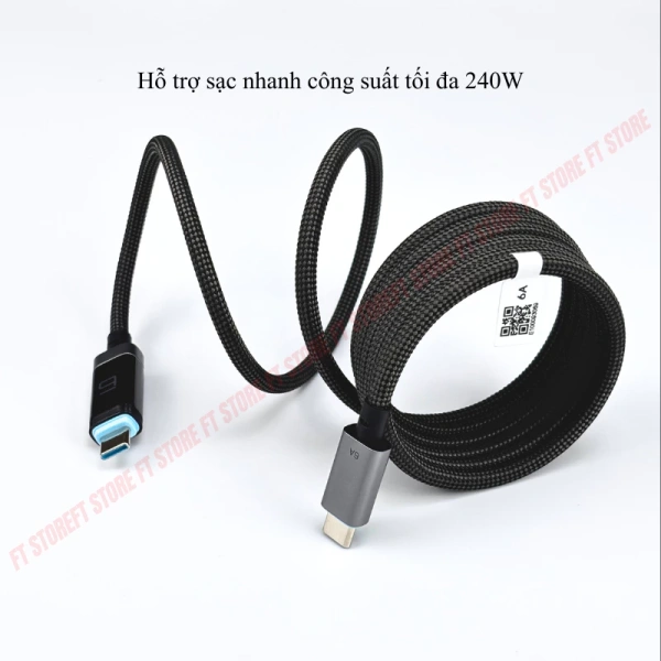Đối với nhu cầu sạc nhanh ở mức cao (trên 45 W), nên ưu tiên cáp có độ dài không quá 1 m. (Ảnh 3) Đối với nhu cầu sạc nhanh ở mức cao (trên 45 W), nên ưu tiên cáp có độ dài không quá 1 m. (Ảnh 3)