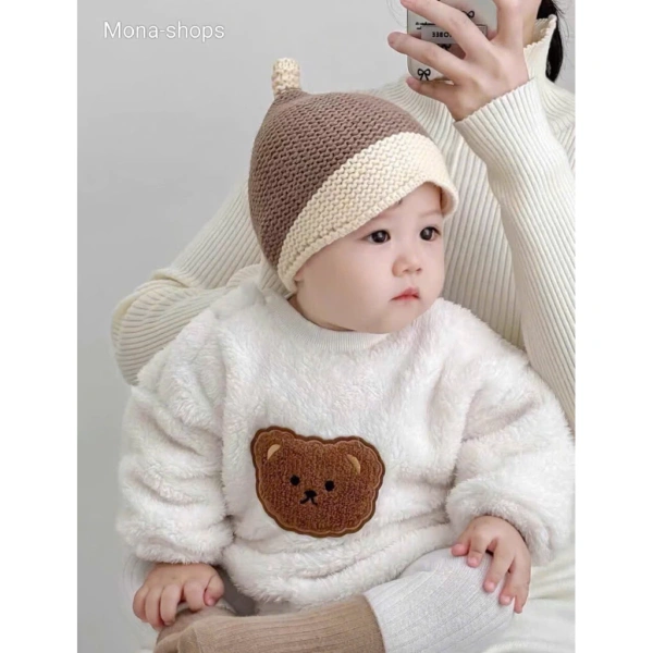 Sau một tháng đeo, mũ len ngắn cho bé từ 6‑24 tháng thường gây ngứa tai vì vòng dệt chưa khéo. - Ảnh 4 Sau một tháng đeo, mũ len ngắn cho bé từ 6‑24 tháng thường gây ngứa tai vì vòng dệt chưa khéo. - Ảnh 4
