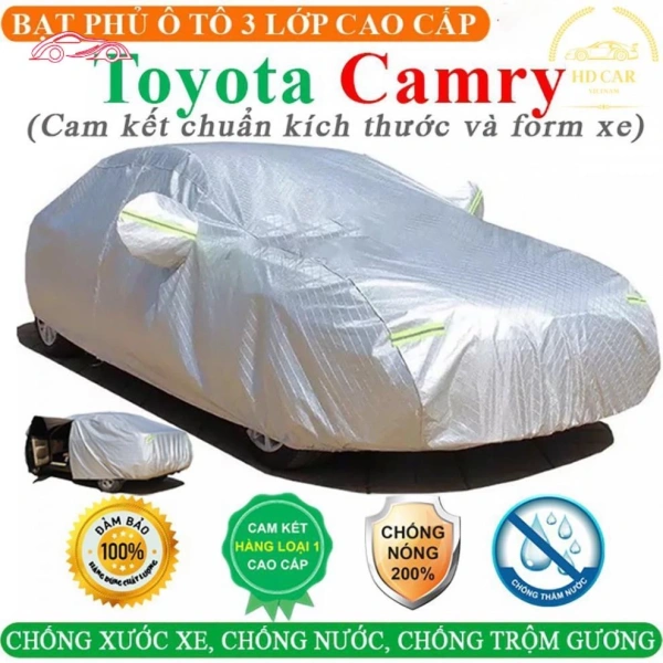 Bạt phủ xe ô tô: Khi lớp tráng nhôm thực sự bảo vệ khỏi nắng gắt và mưa dông
