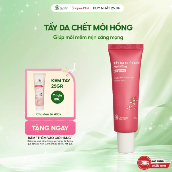 Đôi môi mềm mịn hơn nhờ tẩy da chết môi nhẹ nhàng: một thay đổi thường bị bỏ qua