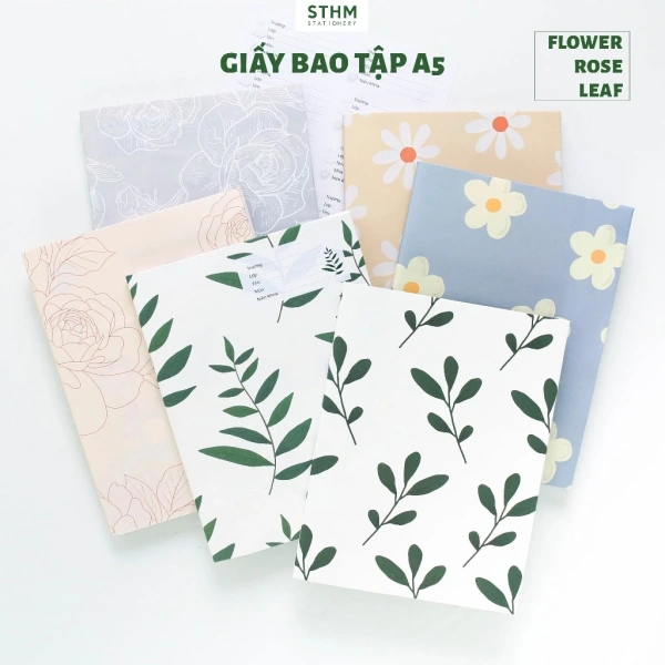 Giấy có họa tiết hoa thường khiến việc ghi chép nhanh mất tính tiện lợi