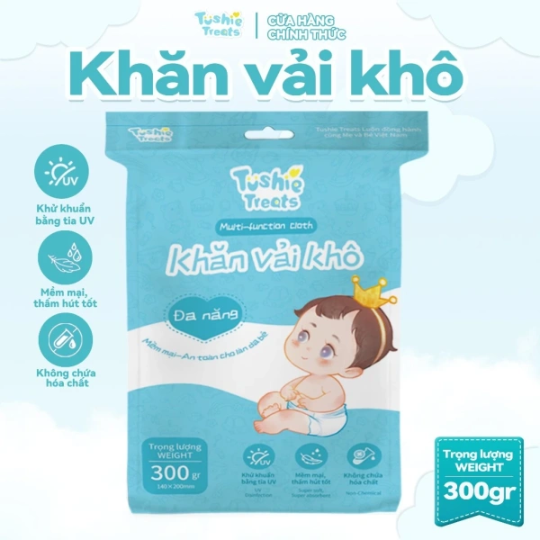 Khăn vải khô đa năng không mùi cho bé giúp giảm kích ứng da – điều mà nhiều bậc cha mẹ chỉ nhận ra sau vài tuần sử dụng