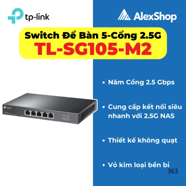 Mạng nội bộ vẫn lag dù Wi‑Fi nhanh – lúc nào nên nâng cấp lên switch 2.5G đa cổng 5‑8?