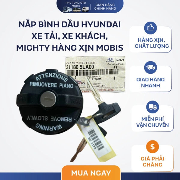Những chi tiết nhỏ ở phụ kiện khóa nắp thùng dầu Hyundai mà hầu như mọi người bỏ qua cho tới khi gặp rắc rối