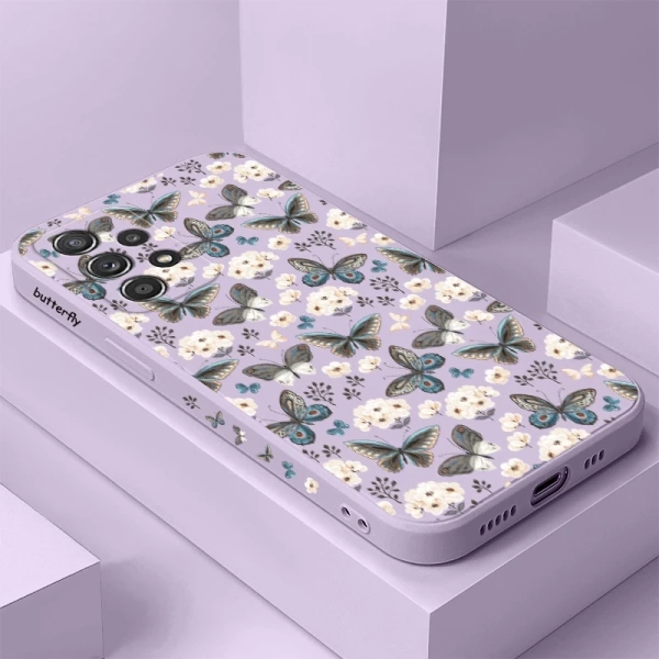 Ốp lưng silicon bướm xám cho Samsung Galaxy: bảo vệ vừa đủ lúc mới, nhưng độ bám tay giảm dần sau một thời gian sử dụng.