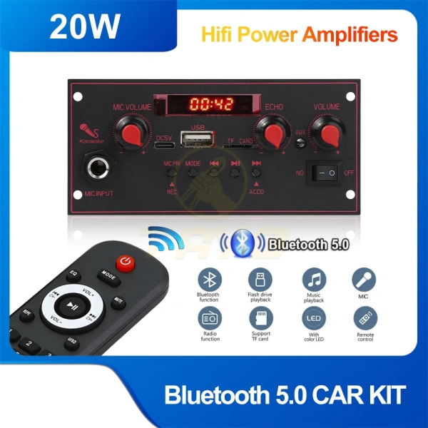 Âm thanh xe hơi mạnh mẽ hơn không đồng nghĩa với chất lượng, khi bộ khuếch đại Bluetooth 20W gây mất rõ ràng giọng nói - Ảnh 1 Âm thanh xe hơi mạnh mẽ hơn không đồng nghĩa với chất lượng, khi bộ khuếch đại Bluetooth 20W gây mất rõ ràng giọng nói - Ảnh 1