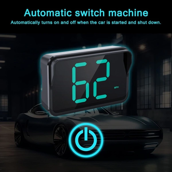Một màn hình HUD thường cung cấp tốc độ hiện thời gian thực: số km/h hay mph. (Ảnh 3) Một màn hình HUD thường cung cấp tốc độ hiện thời gian thực: số km/h hay mph. (Ảnh 3)