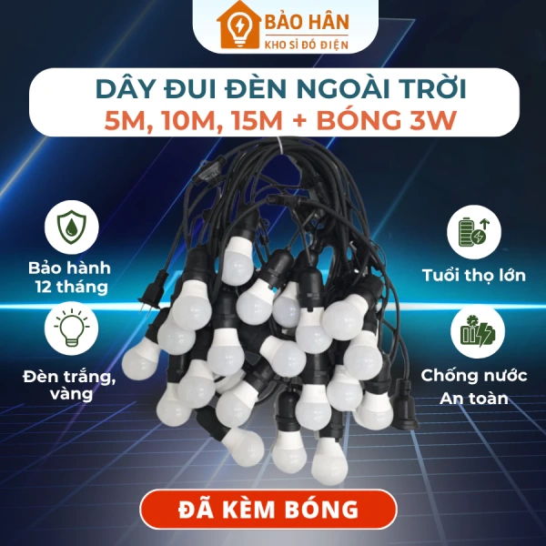 Ánh sáng dây đèn ngoài trời chống nước yếu dần vì việc che chắn dây quá mức – một chi tiết thường bị bỏ qua - Ảnh 1 Ánh sáng dây đèn ngoài trời chống nước yếu dần vì việc che chắn dây quá mức – một chi tiết thường bị bỏ qua - Ảnh 1