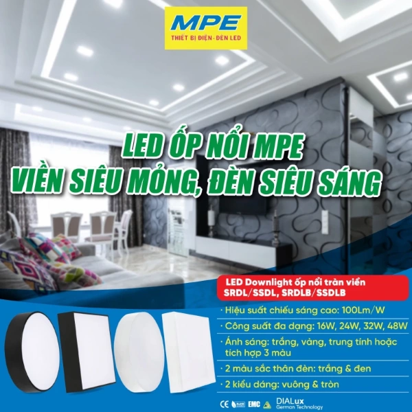 Ánh sáng tràn viền đa màu của đèn led downlight ốp nổi khiến không gian sống vừa sinh động vừa tiết kiệm điện - Ảnh 3 Ánh sáng tràn viền đa màu của đèn led downlight ốp nổi khiến không gian sống vừa sinh động vừa tiết kiệm điện - Ảnh 3