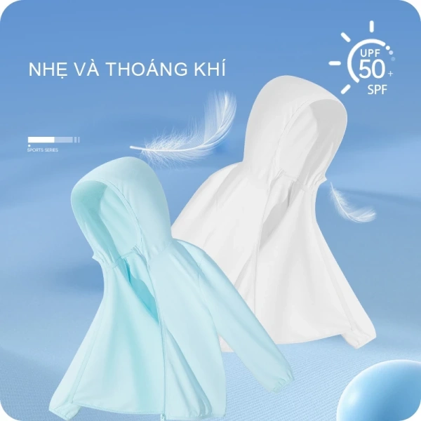 Áo chống nắng thường được làm từ các loại sợi tổng hợp có khả năng phản chiếu hoặc hấp thụ ít năng lượng nhiệt. (Ảnh 3)