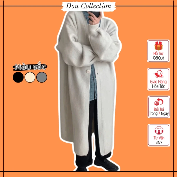 Áo dài tay oversize dày ấm khiến người dùng bất ngờ khi thay thế áo khoác trong những buổi dạo phố se lạnh. - Ảnh 1