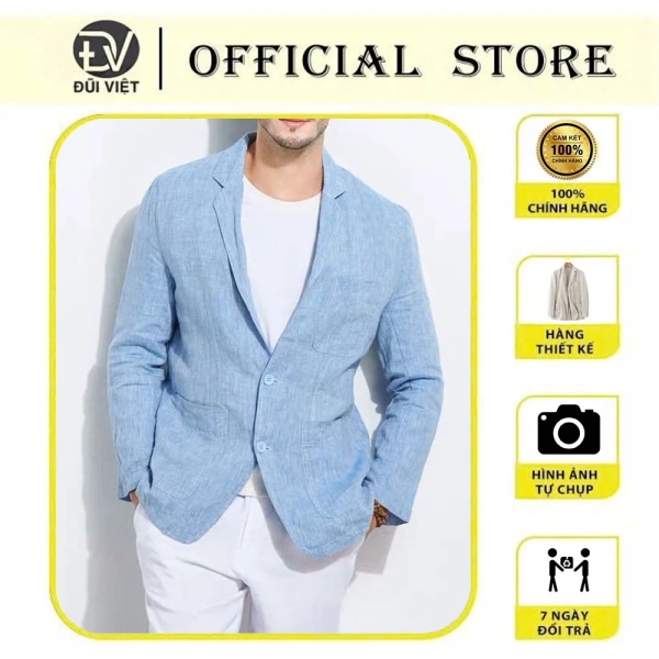 Áo khoác vest linen nam tính mang lại vẻ sang trọng, nhưng việc bảo quản lại khiến nhiều người bất ngờ - Ảnh 1 Áo khoác vest linen nam tính mang lại vẻ sang trọng, nhưng việc bảo quản lại khiến nhiều người bất ngờ - Ảnh 1
