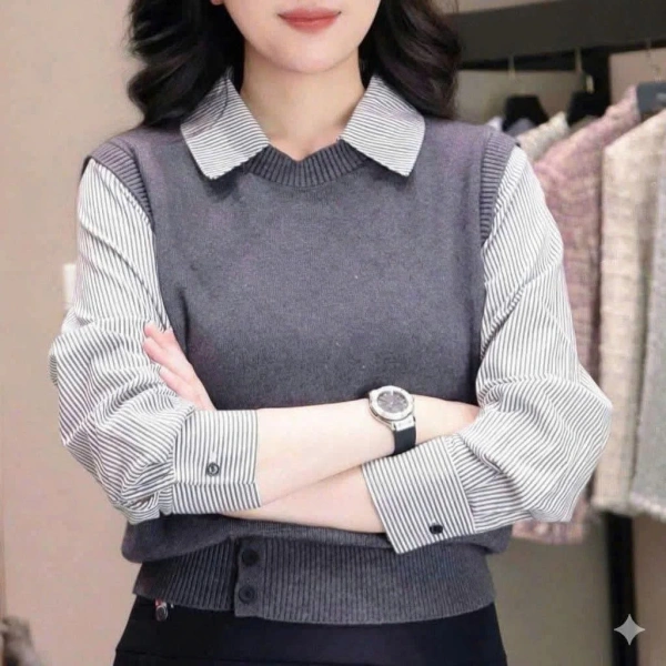 Để quyết định áo len sơ mi cổ Đức có thực sự thay thế được áo khoác hay không, chúng ta cần xem xét các tiêu chí chính: khối lượng, khả năng cách nhiệt, độ linh hoạt trong phối đồ và giá thành. (Ảnh 2)