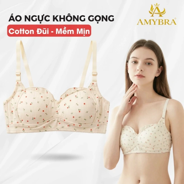 Áo lót cotton họa tiết hoa nhí mỏng nhẹ: Khi trải nghiệm thoáng khí làm tan biến nỗi lo áo gọng - Ảnh 1 Áo lót cotton họa tiết hoa nhí mỏng nhẹ: Khi trải nghiệm thoáng khí làm tan biến nỗi lo áo gọng - Ảnh 1