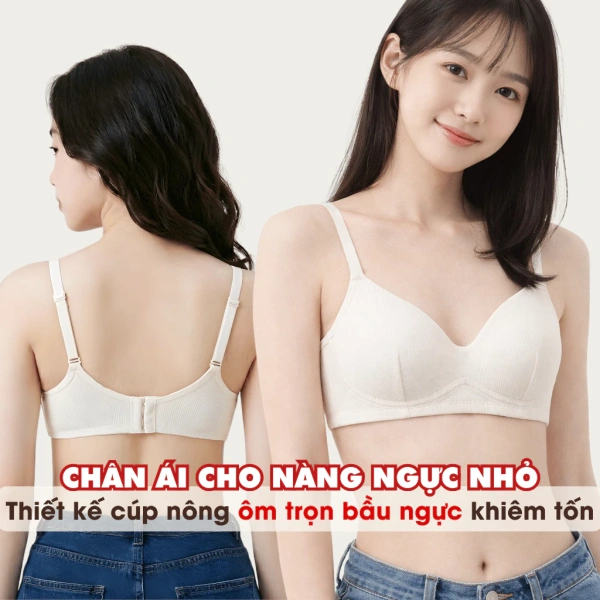 Trái ngược với ý tưởng “đệm dày” mang lại hỗ trợ mạnh mẽ, áo ngực không gọng hiện đại thường tích hợp lớp đệm mỏng chỉ dày từ 1‑2 mm. (Ảnh 2) Trái ngược với ý tưởng “đệm dày” mang lại hỗ trợ mạnh mẽ, áo ngực không gọng hiện đại thường tích hợp lớp đệm mỏng chỉ dày từ 1‑2 mm. (Ảnh 2)