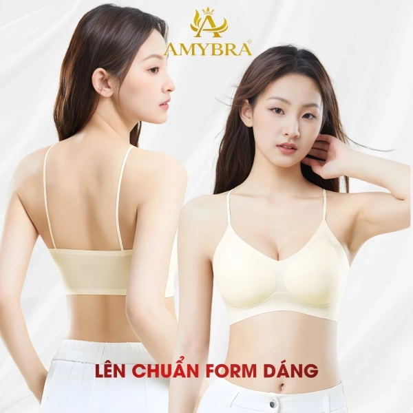 Với lớp vải thun mỏng nhẹ và không có đường may ở hai bên hông, áo không gọng giảm thiểu ma sát kéo dài trên da. (Ảnh 2) Với lớp vải thun mỏng nhẹ và không có đường may ở hai bên hông, áo không gọng giảm thiểu ma sát kéo dài trên da. (Ảnh 2)