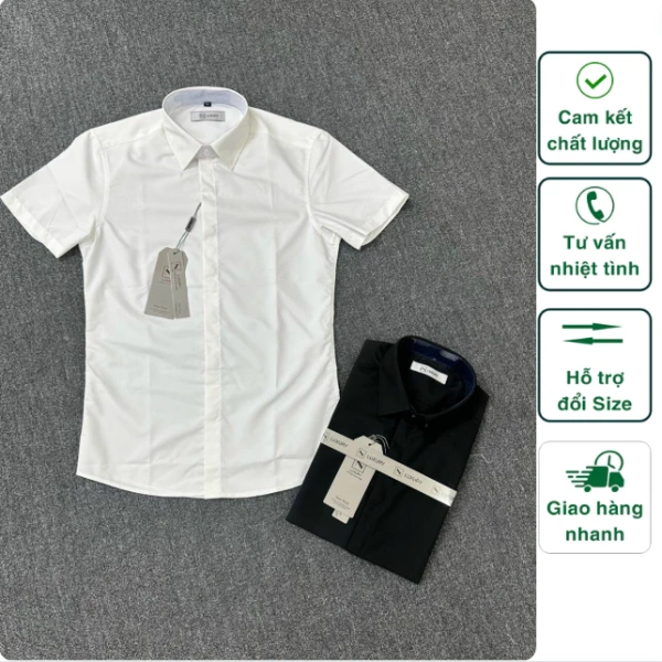 Áo sơ mi nam cộc tay công sở thoải mái suốt ngày nhưng chỉ khi chất liệu phù hợp mới thực sự không nhăn. - Ảnh 1