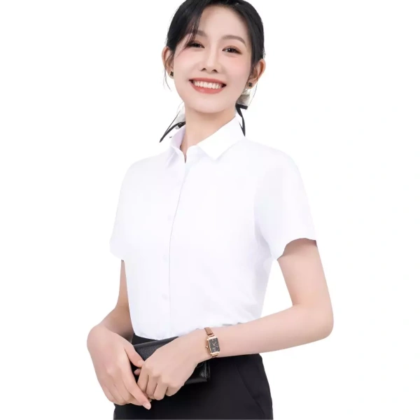 Trong số những mẫu áo sơ mi cotton hiện có trên thị trường, Áo Sơ Mi Nữ Ngắn Tay Madela là một lựa chọn cân bằng giữa phong cách và tính năng thoáng mát. (Ảnh 4)