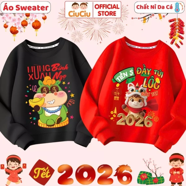 Áo sweater mùa Tết ấm cho bé thường khiến cha mẹ bỏ qua độ co giãn khi giặt, rồi mất form nhanh - Ảnh 1