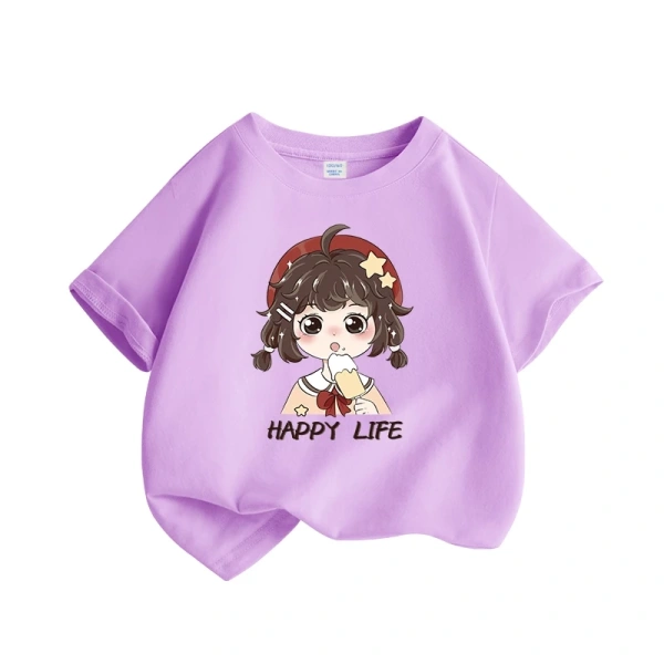 Áo thun cotton bé gái: Độ bền màu in họa tiết dễ thương thường giảm nhanh sau vài lần giặt. - Ảnh 3