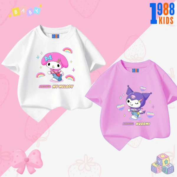 Áo thun cotton co giãn 4 chiều cho bé gái: cảm giác thoải mái suốt ngày, nhưng độ bền thường bị lãng quên - Ảnh 1