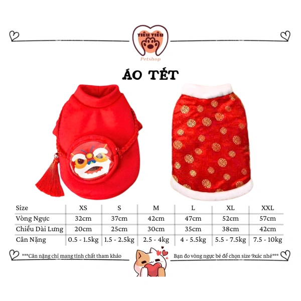 Thị trường hiện nay có rất nhiều kiểu dáng áo váy cho chó mèo, từ phong cách cổ truyền với họa tiết hoa mai, dạ hôi đến hiện đại với họa tiết hoạt hình. (Ảnh 3) Thị trường hiện nay có rất nhiều kiểu dáng áo váy cho chó mèo, từ phong cách cổ truyền với họa tiết hoa mai, dạ hôi đến hiện đại với họa tiết hoạt hình. (Ảnh 3)